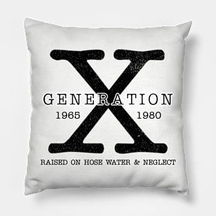 Generation X dark mode Pillow