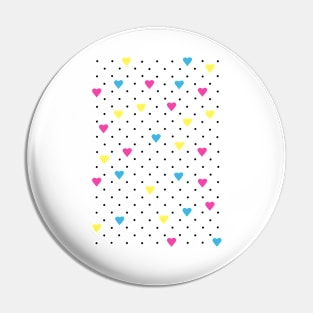 Pin Point Hearts CMYK Pin