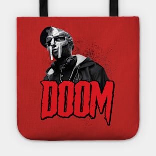 red black doom Tote