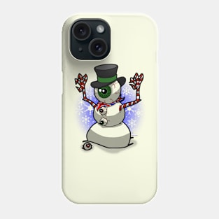 Eye Ball Snowman Phone Case