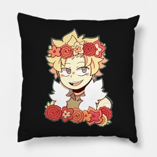 Sting Flower Crown sticker Pillow