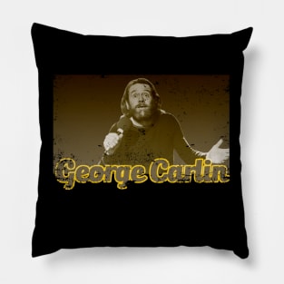 George Carlin Vintage Pillow