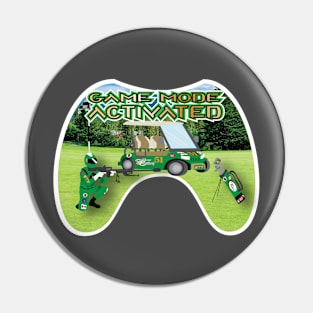 Green Golf Course Game Mode Activated White Trim Pin