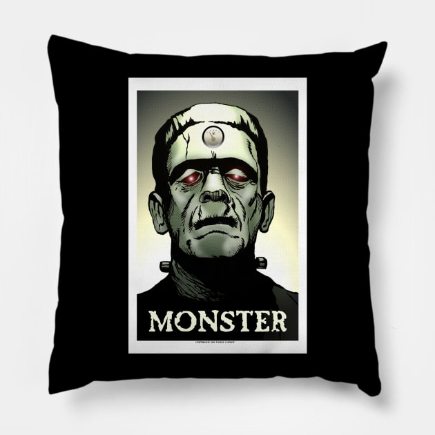 The Frankenstein's Monster from the Creature Feature Pillow by VanceCapleyArt1972