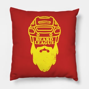 Beard League - Playoff Hockey (yellow version) Pillow