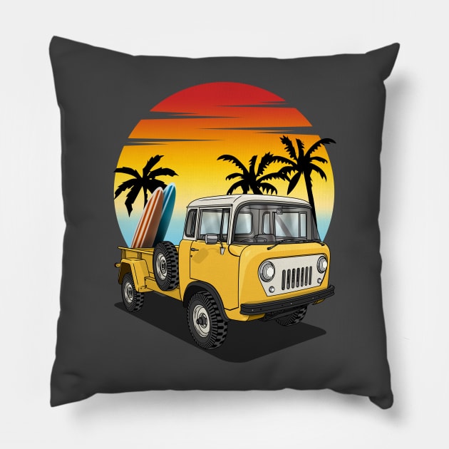 Jeep Forward Control FC-170 Pillow by Guyvit