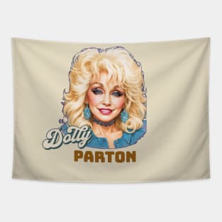 dolly vector  //retro v8 Tapestry