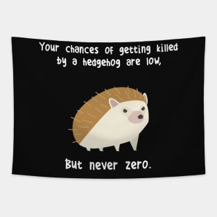 Never Zero Hedgehog Tapestry