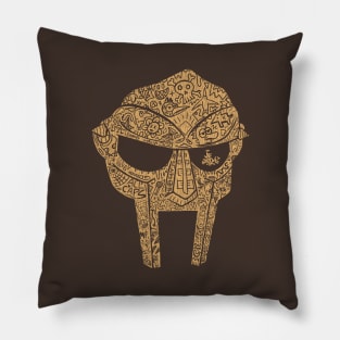 Doodle Doom Brown Pillow