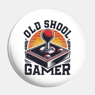 Old School Gamer Joystick Pin