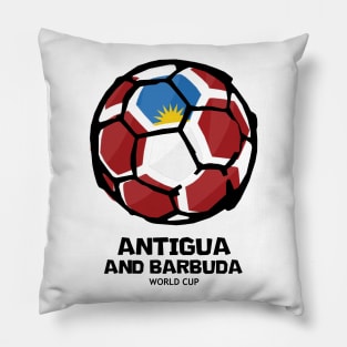 Antigua and Barbuda Football Country Flag Pillow