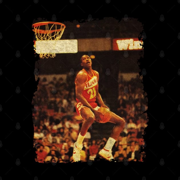 Dominique Wilkins Also Known As in The 1988 NBA Slam Dunk Contest by Omeshshopart