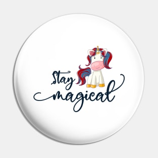 Christmas Unicorn: Stay Magical Pin