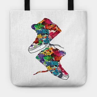 Paint Sneakers Tote