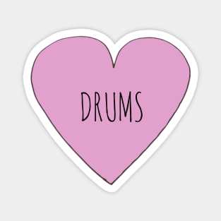 I Love Drums Magnet