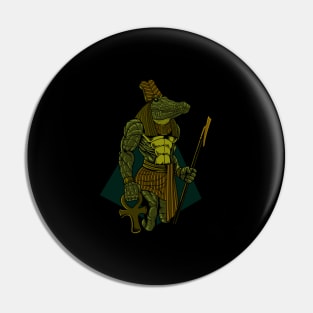 Egyptian god Sobek Pin