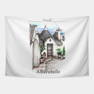Trulli - Alberobello, Puglia Tapestry