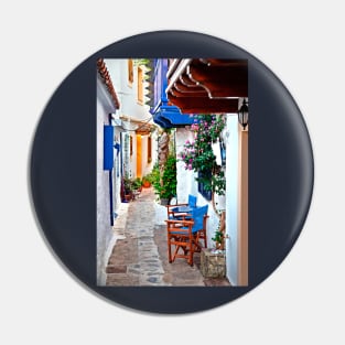 Picturesque alley in Skopelos Pin