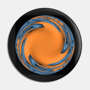 Orange spheres Pin