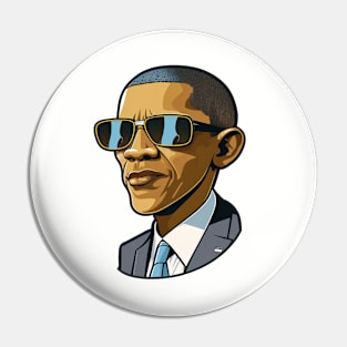 Barack Obama Coolest President Pin