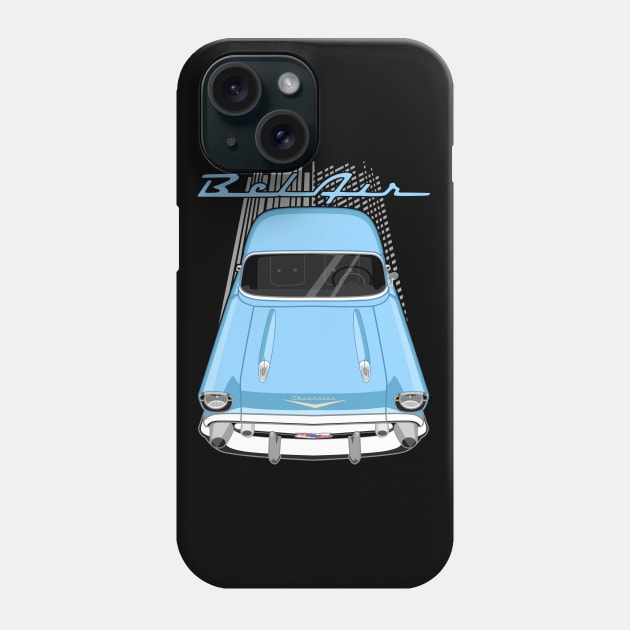 Chevrolet Bel Air 1957 - larkspur blue Phone Case by V8social