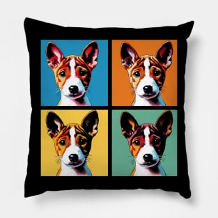 Pop Retro Basenji Art - Cute Puppy Pillow