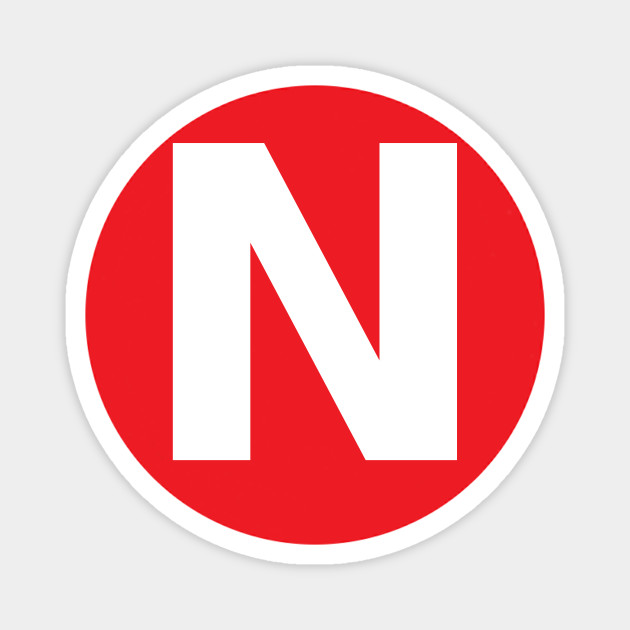 Letter N Big Red Dot Letters Numbers Red Magnet Teepublic Au