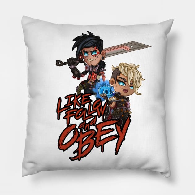 Borderlands 3 - Calypso Twins Pillow by eusrock