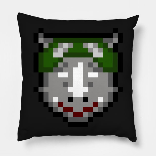 Pixel Rocksteady Pillow by prometheus31