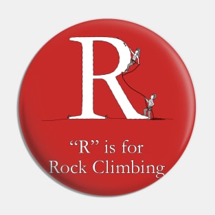 R is for Rock Climbing Pin