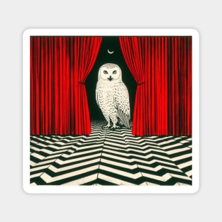 The Owl is not in the Red Room as it seems... Magnet