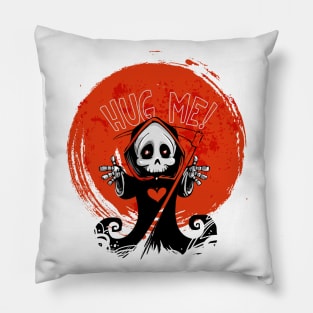 death says hug me !! Pillow