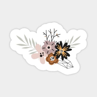 Boho Floral Design Magnet