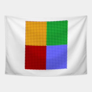 Beautiful yellow green blue red   squares Tapestry