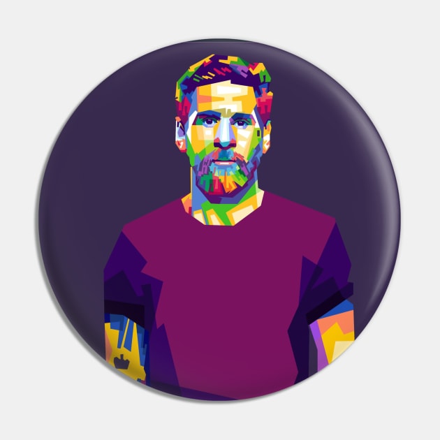 Lionel Messi WPAP Pin by erikhermawann22