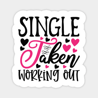 Single Taken Working Out Magnet