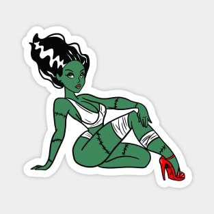 Bride of Frankenstein pin up Magnet