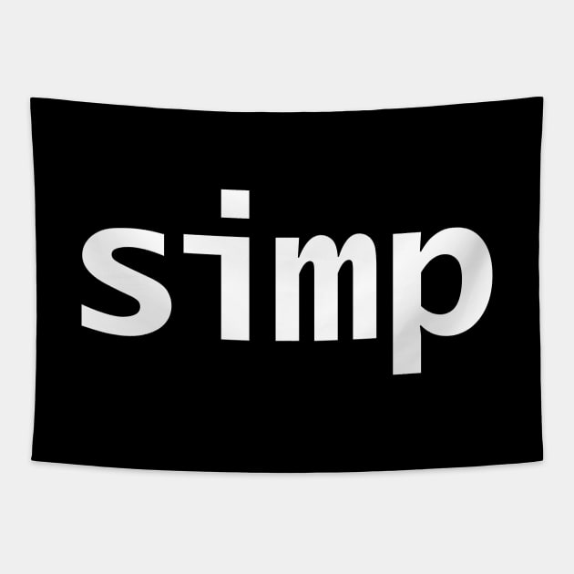 Simp Gen Z Slang Tapestry by ellenhenryart