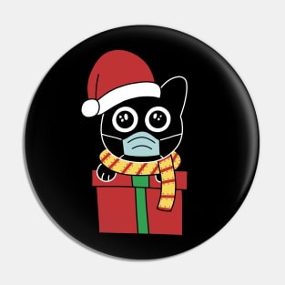 Christmas Cat Quarantine Pin