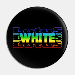 White Lotus - Rainbow Fade Pin