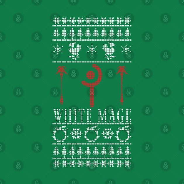 Final Fantasy XIV White Mage Ugly Christmas Sweater by TionneDawnstar