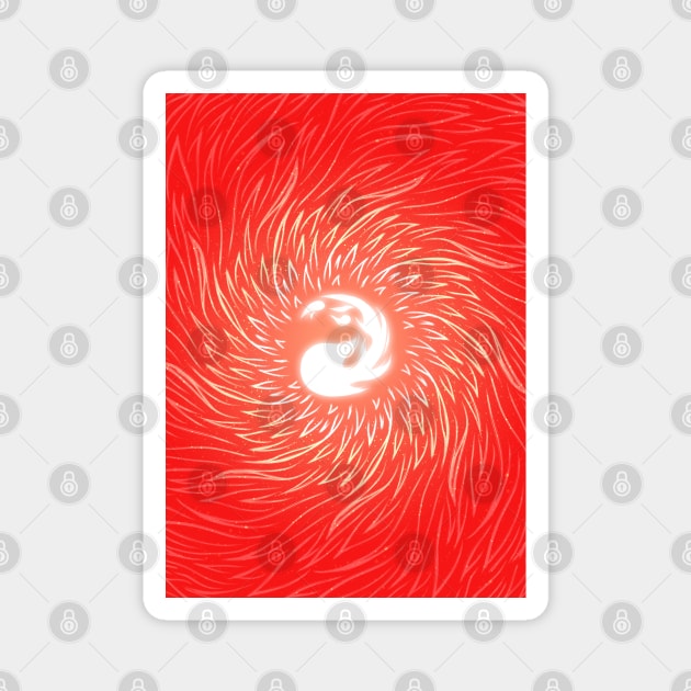 Minimalist Mana Flame Magnet by njonestees