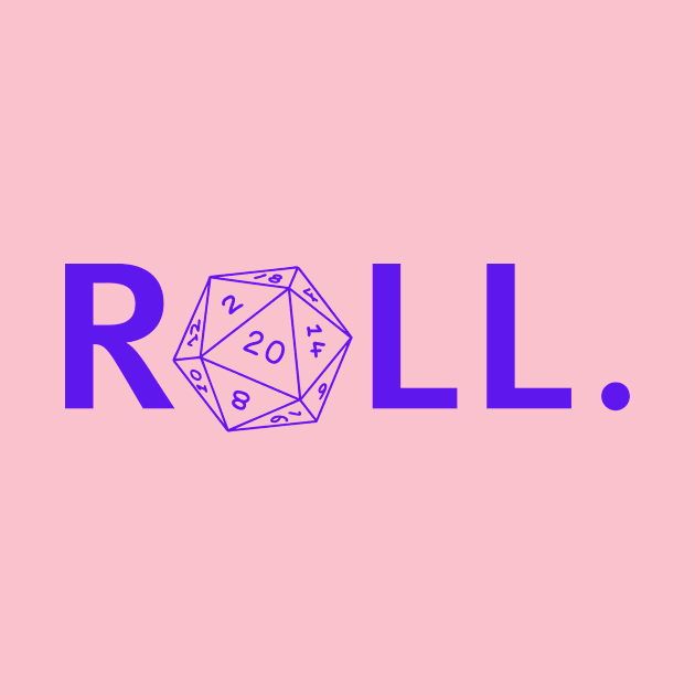 Roll. RPG Shirt purple by Pixel-Meanagerie