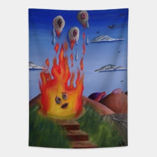 Fire Destroying Itself Tapestry