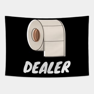 Funny Toilet Paper Dealer Humor Parody Flu Gift Tapestry