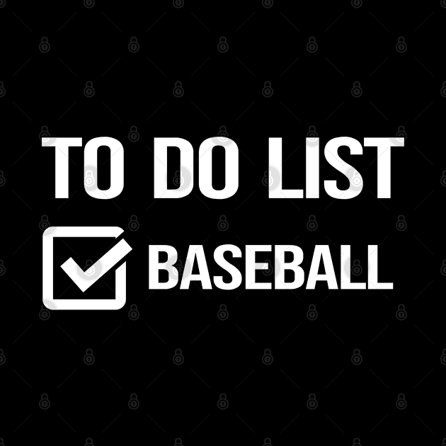 To do list baseball by madani04