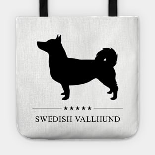 Swedish Vallhund Black Silhouette Tote