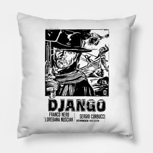 Django, vintage movie Pillow