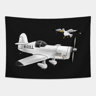 Percival Mew Gull Cartoon Art Tapestry