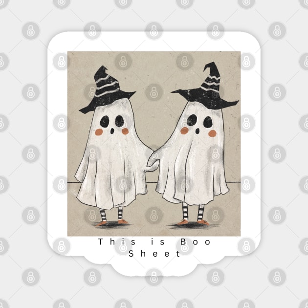 This is boo sheet Magnet by Travel in your dream